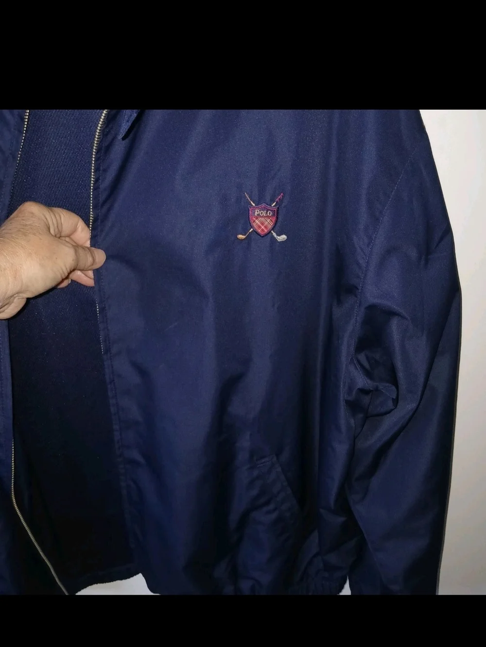Polo by Ralph Lauren Navy Windbreaker Jacket Sz XXL